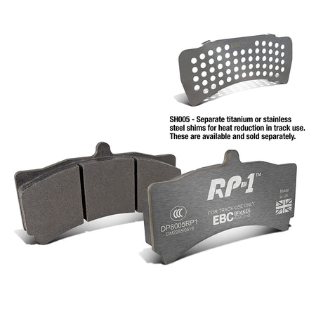 EBC Front Racing RP-1 Brake Pads - Subaru Impreza / Alcon Ta4 (DP8005RP1)