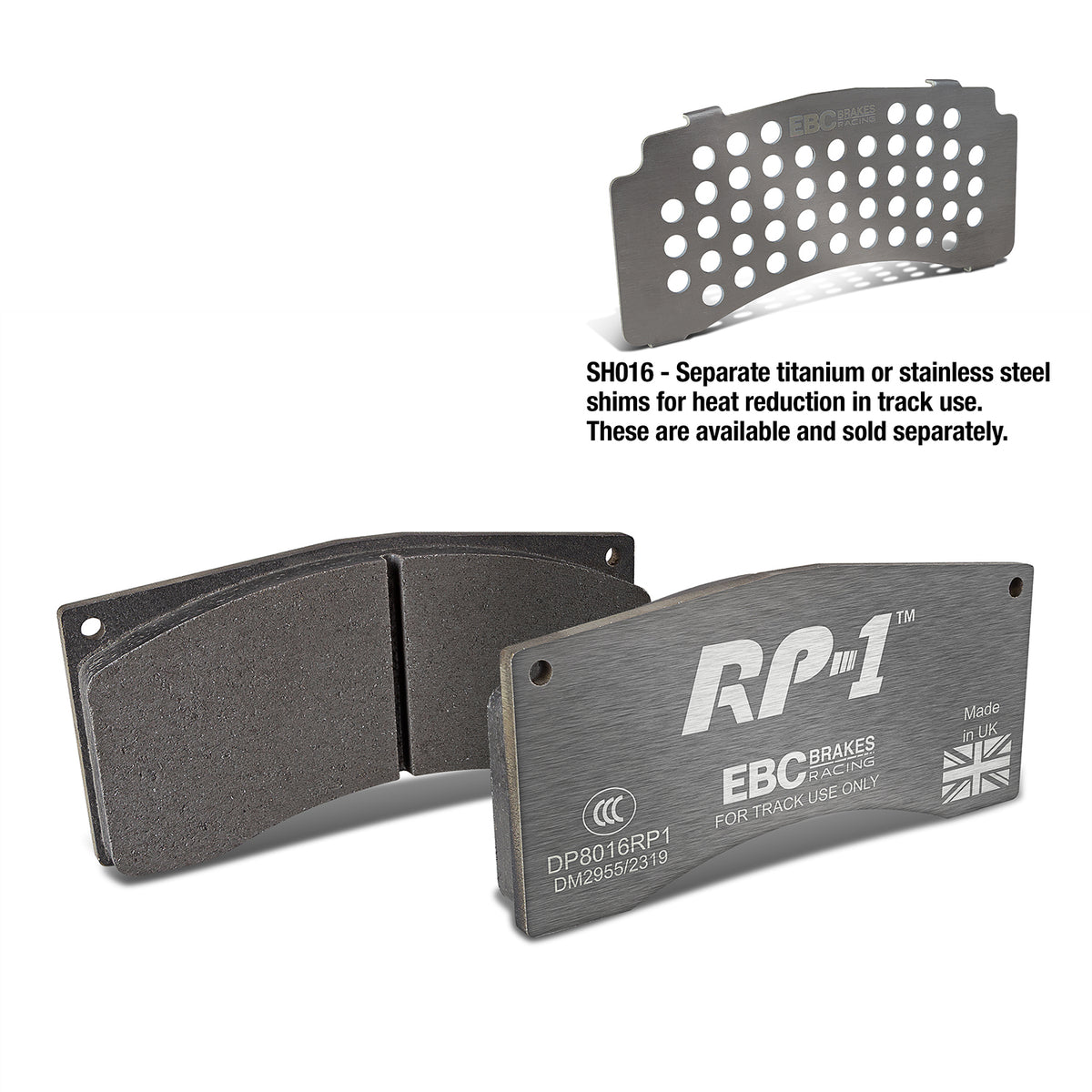 EBC Front Racing RP-1 Brake Pads - Ferrari F355 / Subaru Impreza (DP8016RP1)