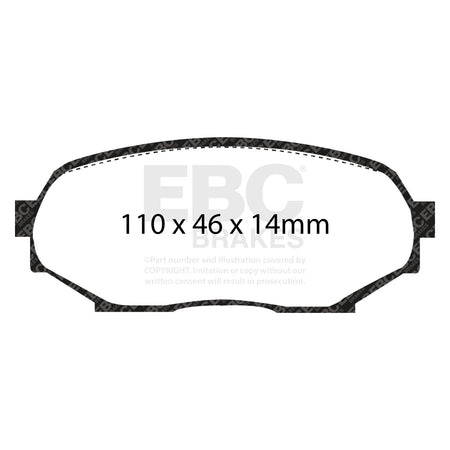 EBC Front GreenStuff Brake Pads - Mazda MX-5 (DP2802) — view 2