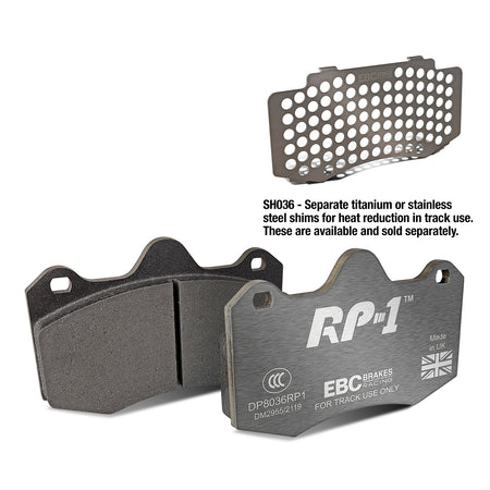 EBC Front Racing RP-1 Brake Pads - Lotus Evora / Lotus Exige (DP8036RP1)
