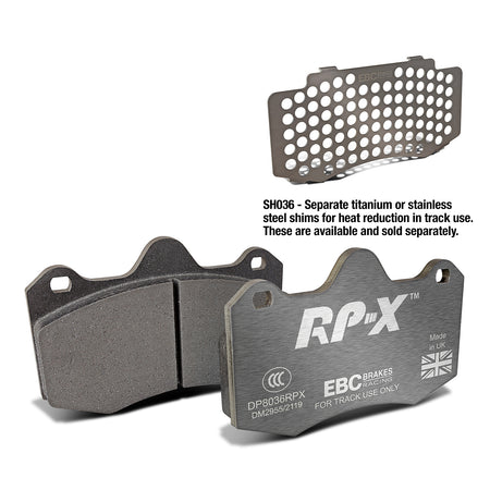 EBC Front Racing RP-X Brake Pads - Lotus Evora / Lotus Exige (DP8036RPX)