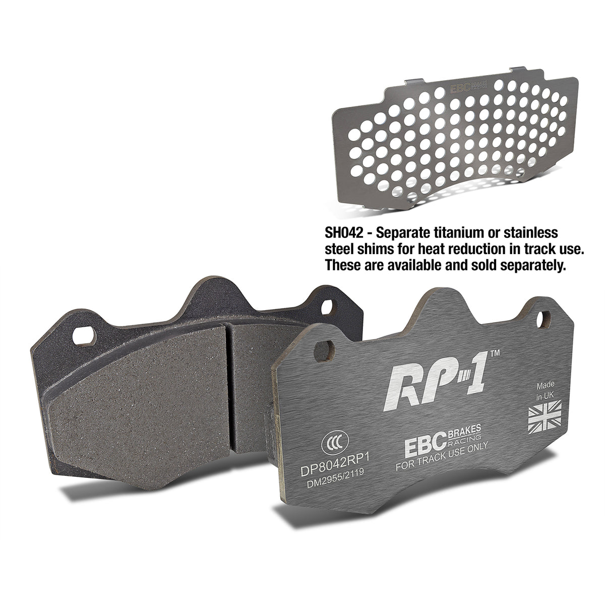 EBC Front Racing RP-1 Brake Pads - Lotus Evora / Morgan Aero 8 (DP8042RP1)