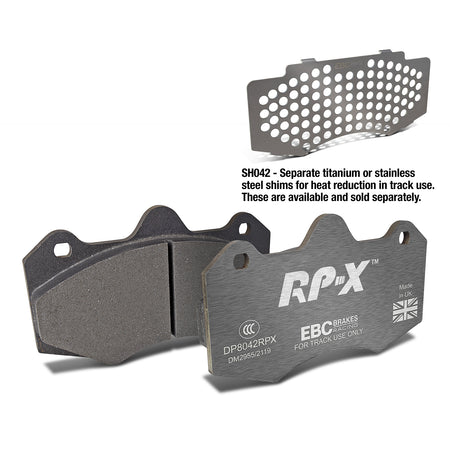 EBC Front Racing RP-X Brake Pads - Lotus Evora / Morgan Aero 8 (DP8042RPX)