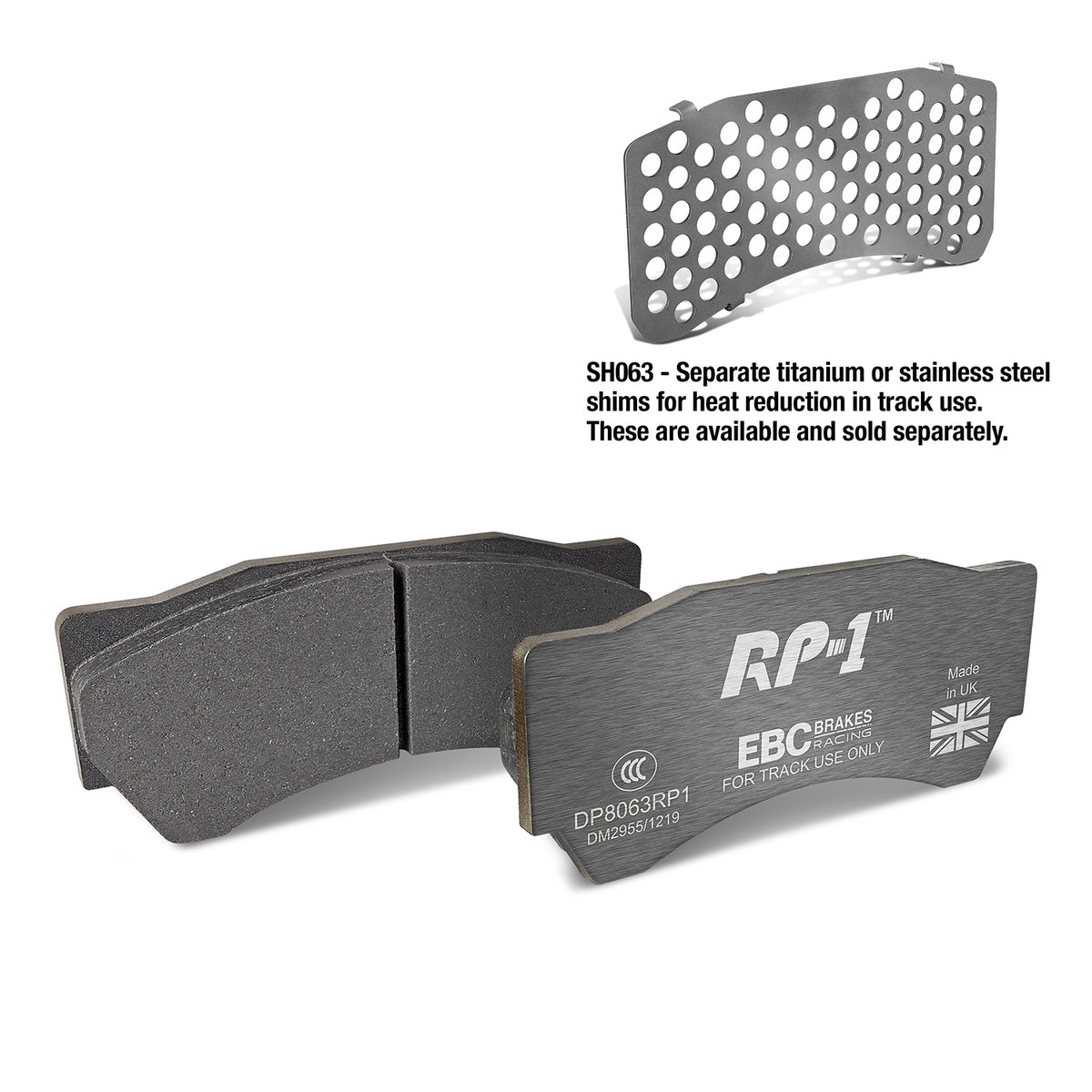 EBC Front Racing RP-1 Brake Pads - Mitsubishi Lancer Evo 9 / Mitsubishi Lancer Evo 8 (DP8063RP1)