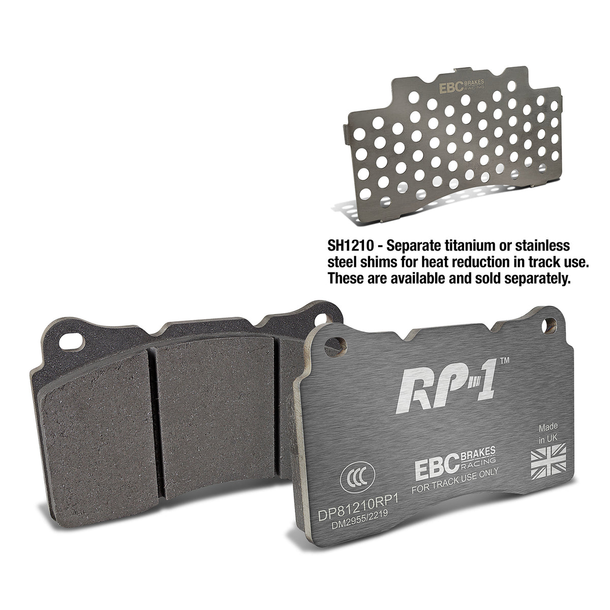 EBC Front Racing RP-1 Brake Pads - Alfa Romeo Giulietta (940) / Alfa Romeo 159 (DP81210RP1)