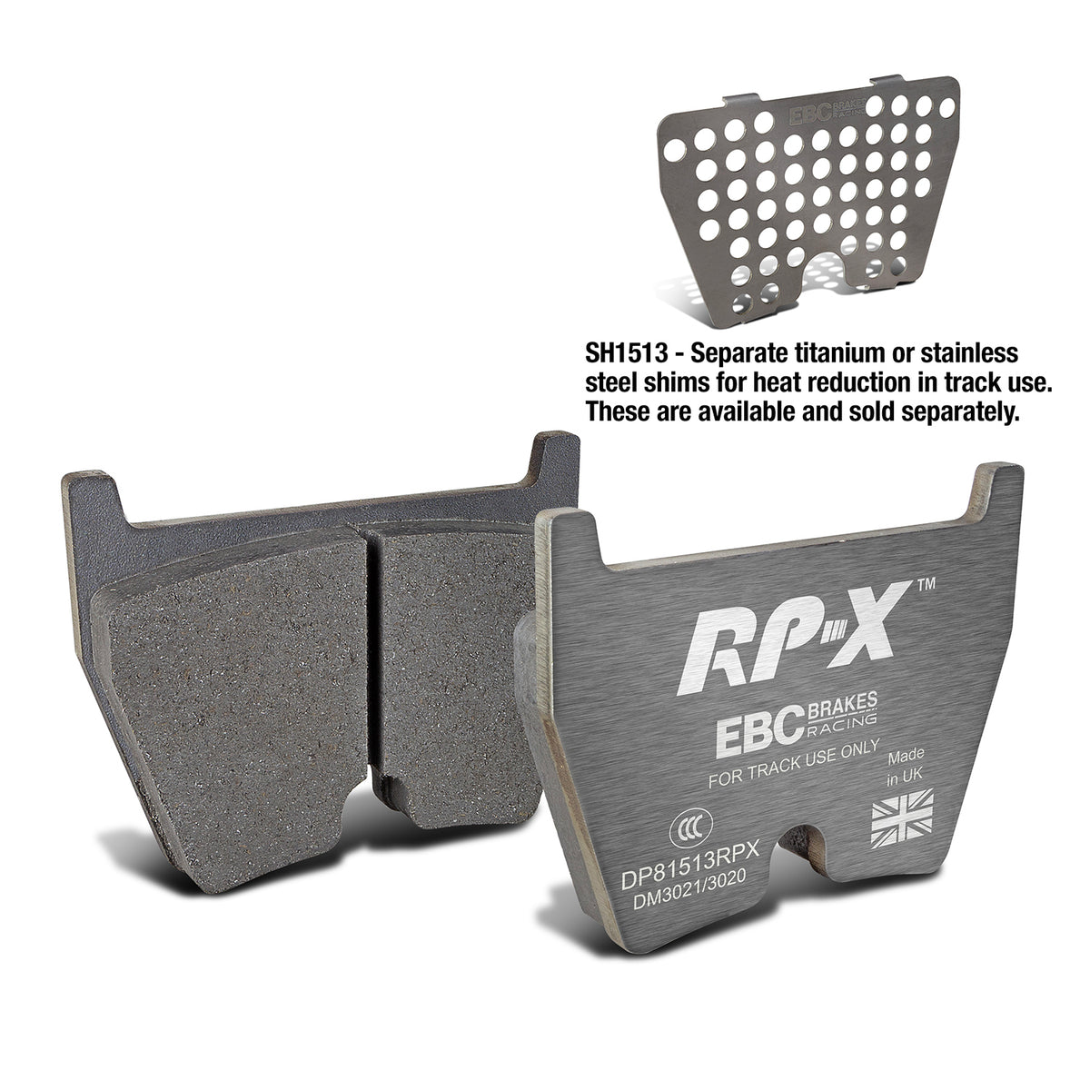EBC Front Racing RP-X Brake Pads - Audi R8 / Lamborghini Gallardo (DP81513RPX)