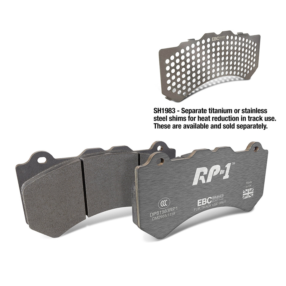 EBC Front Racing RP-1 Brake Pads - Nissan GT-R (R35) / Nissan Juker (1st Gen) (DP81983RP1)