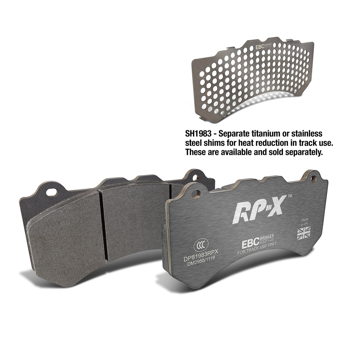 EBC Front Racing RP-X Brake Pads - Nissan GT-R (R35) / Nissan Juker (1st Gen) (DP81983RPX)