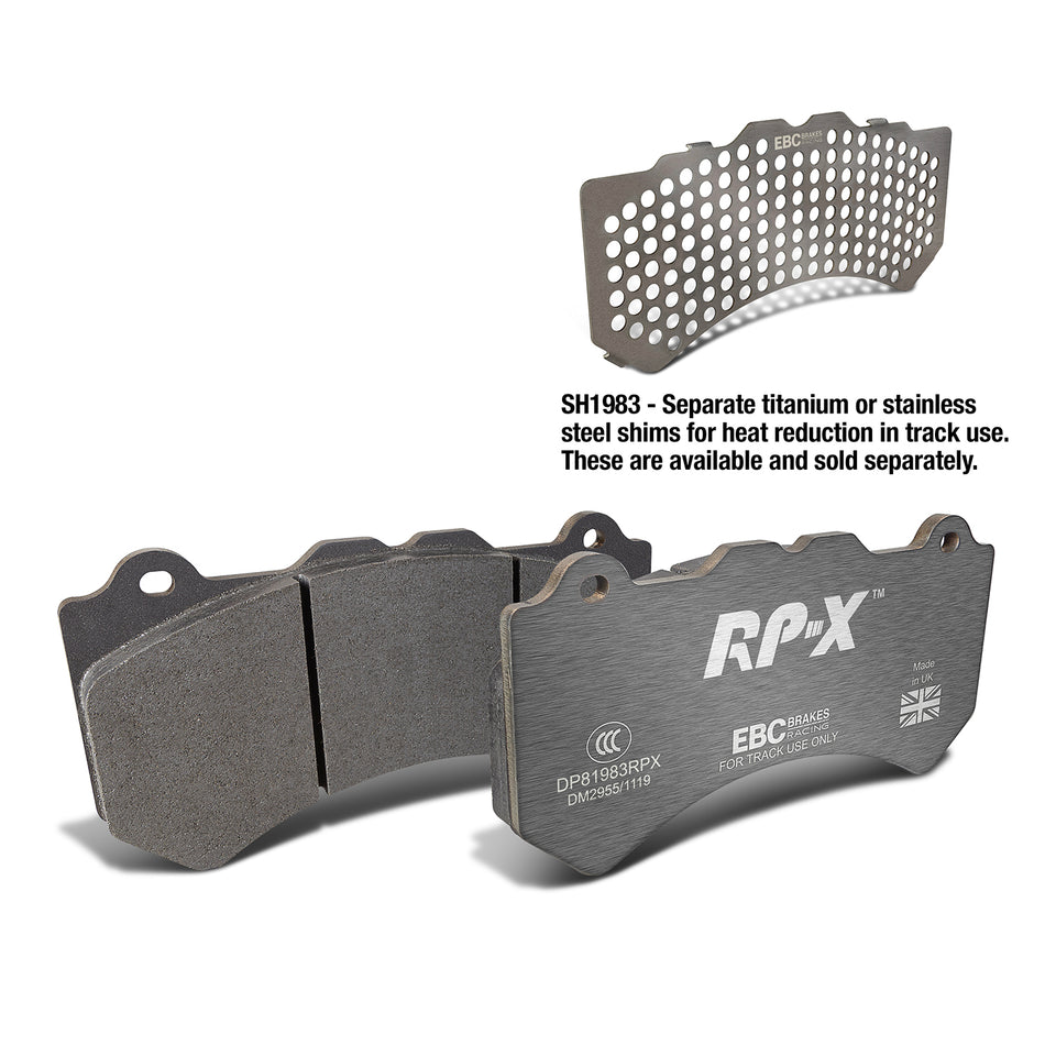 EBC Front Racing RP-X Brake Pads - Nissan GT-R (R35) / Nissan Juker (1st Gen) (DP81983RPX)