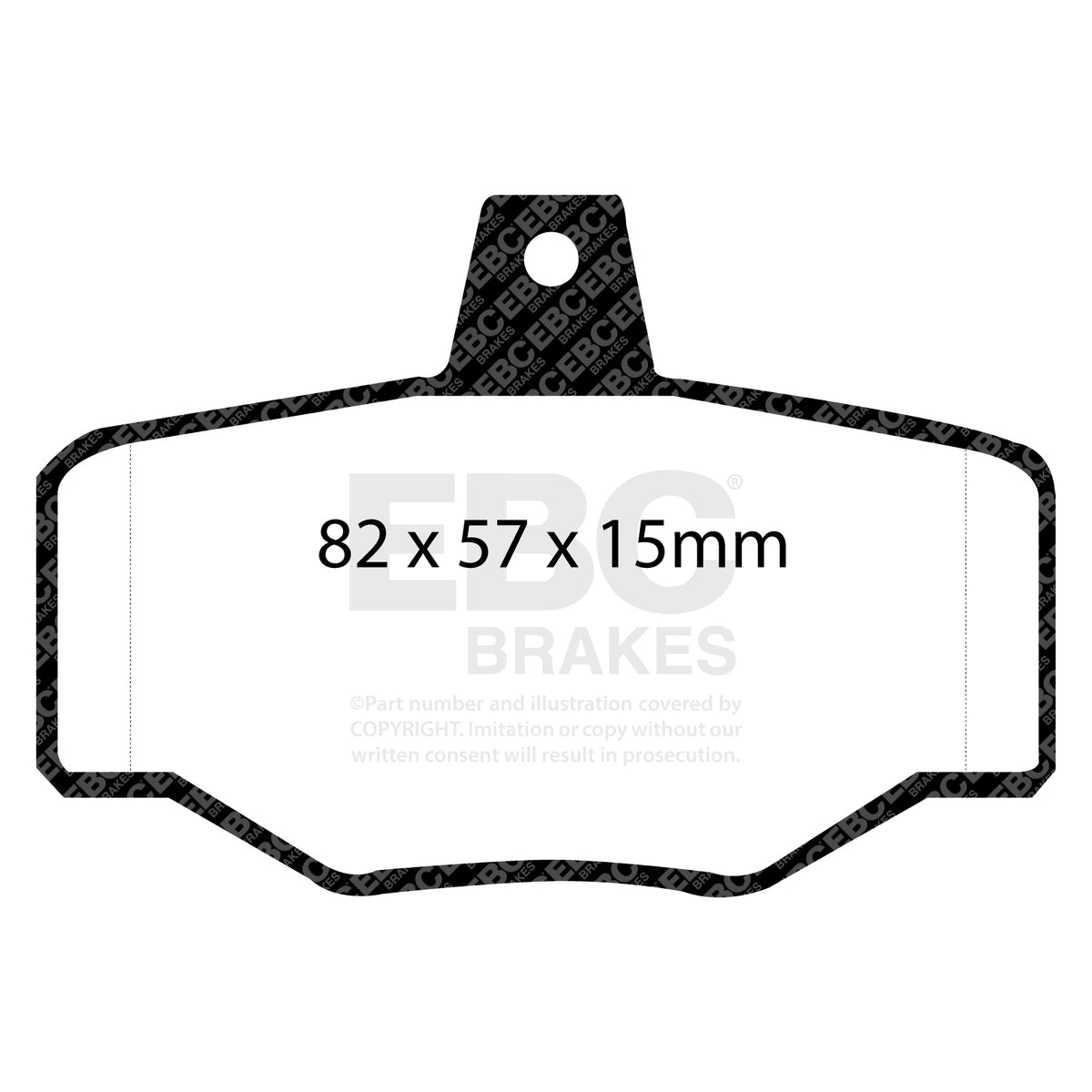 EBC Rear GreenStuff Brake Pads - Nissan Primera / Nissan (australia And New Zealand) Pulsar (DP2834) — view 2