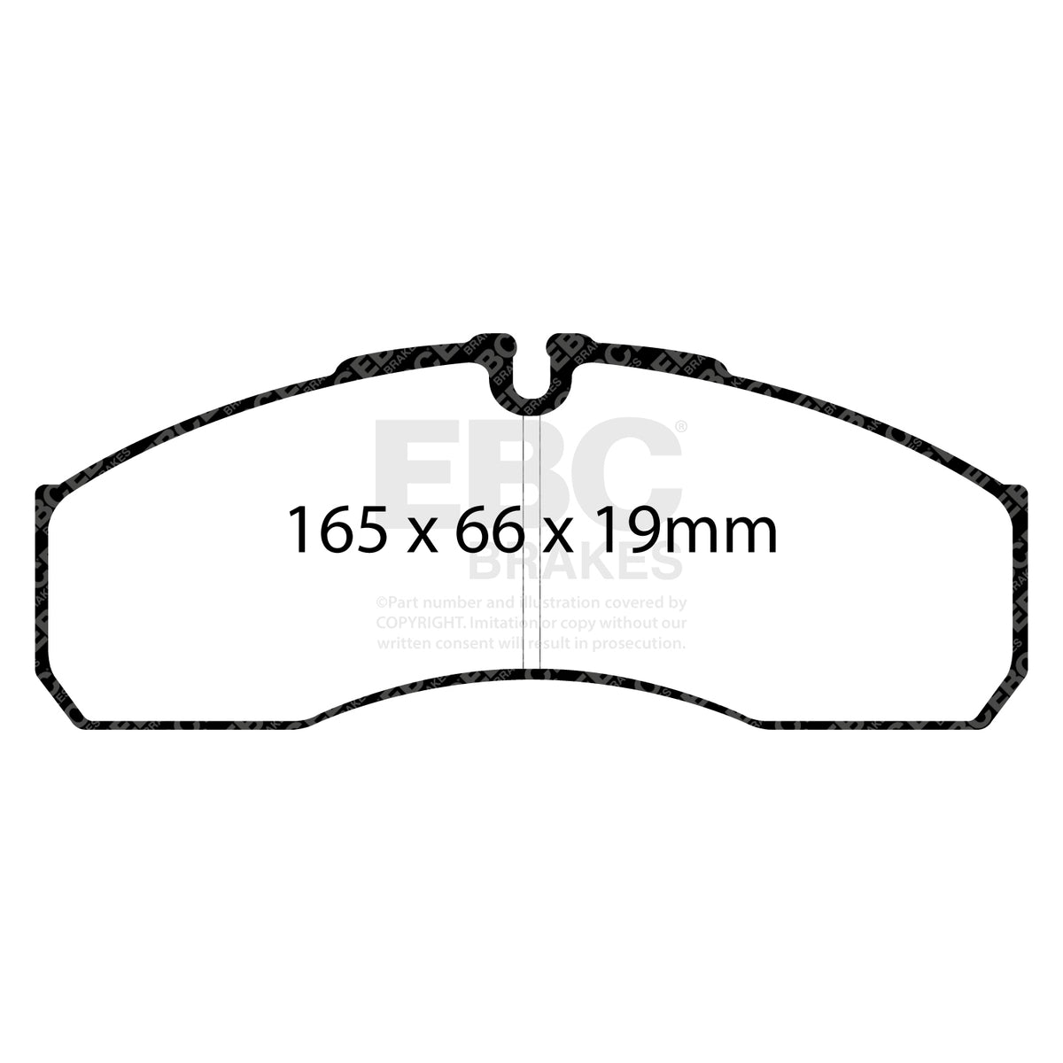 EBC Front Ultimax Brake Pads - Renault Commercial Mascott / Iveco Commercial Daily (992006) (DP850) — view 2