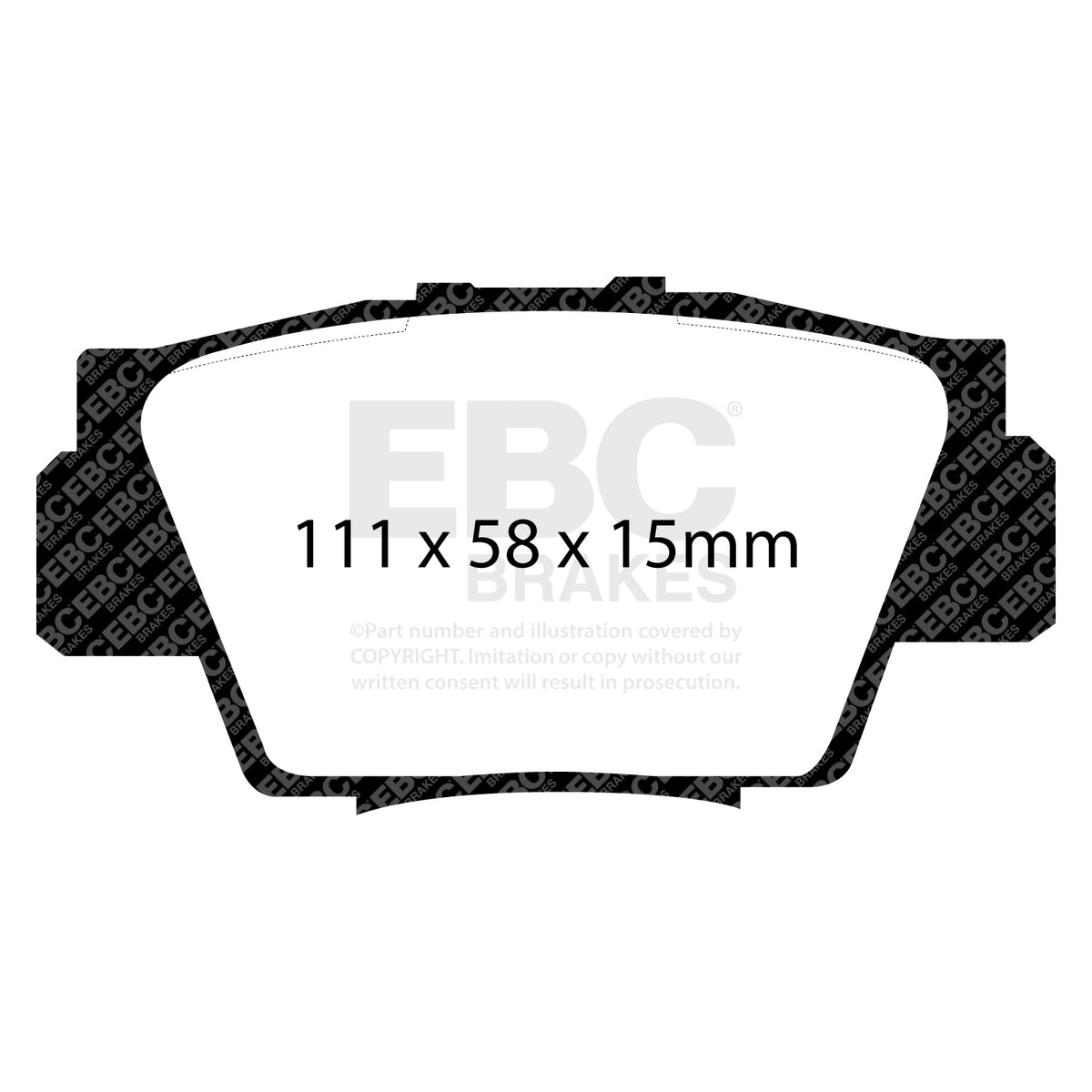 EBC Rear YellowStuff Brake Pads - Honda NSX (DP4873R) — view 2