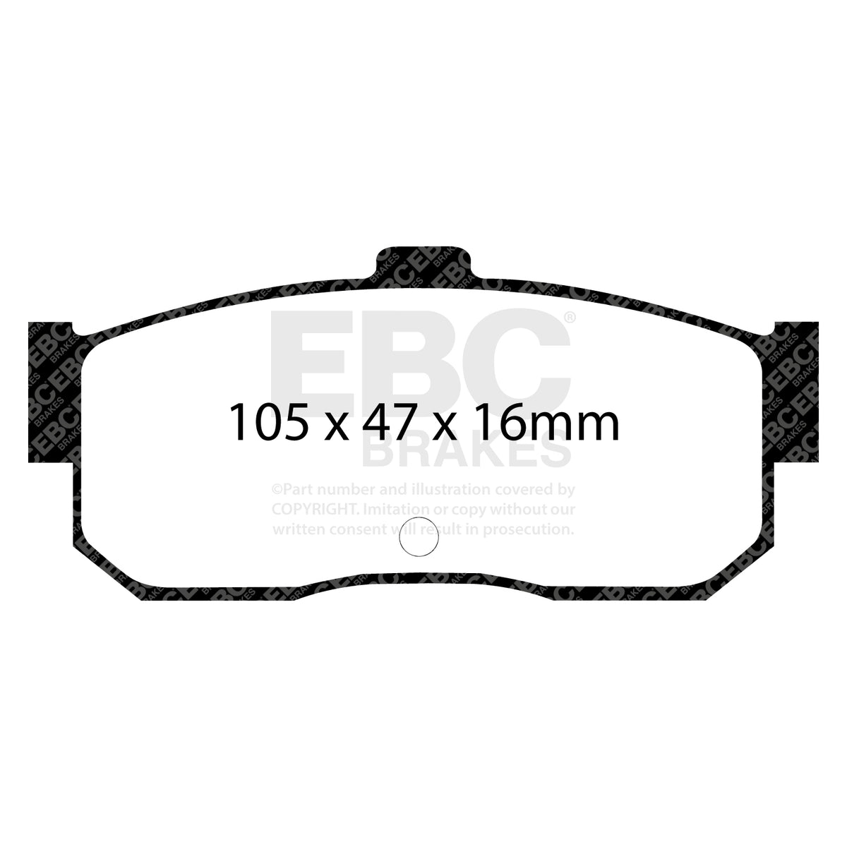 EBC Rear YellowStuff Brake Pads - Nissan Qx / Nissan (south Africa) Sentra STI (DP4889R) — view 2