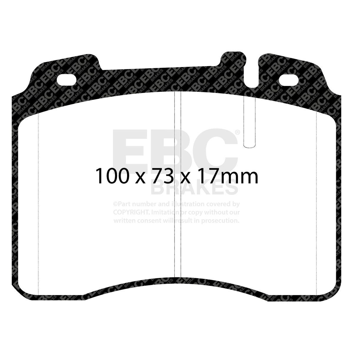 EBC Front Ultimax Brake Pads - Mercedes-Benz SLC-Class (R129) / Mercedes-Benz W124 (DP927) — view 2
