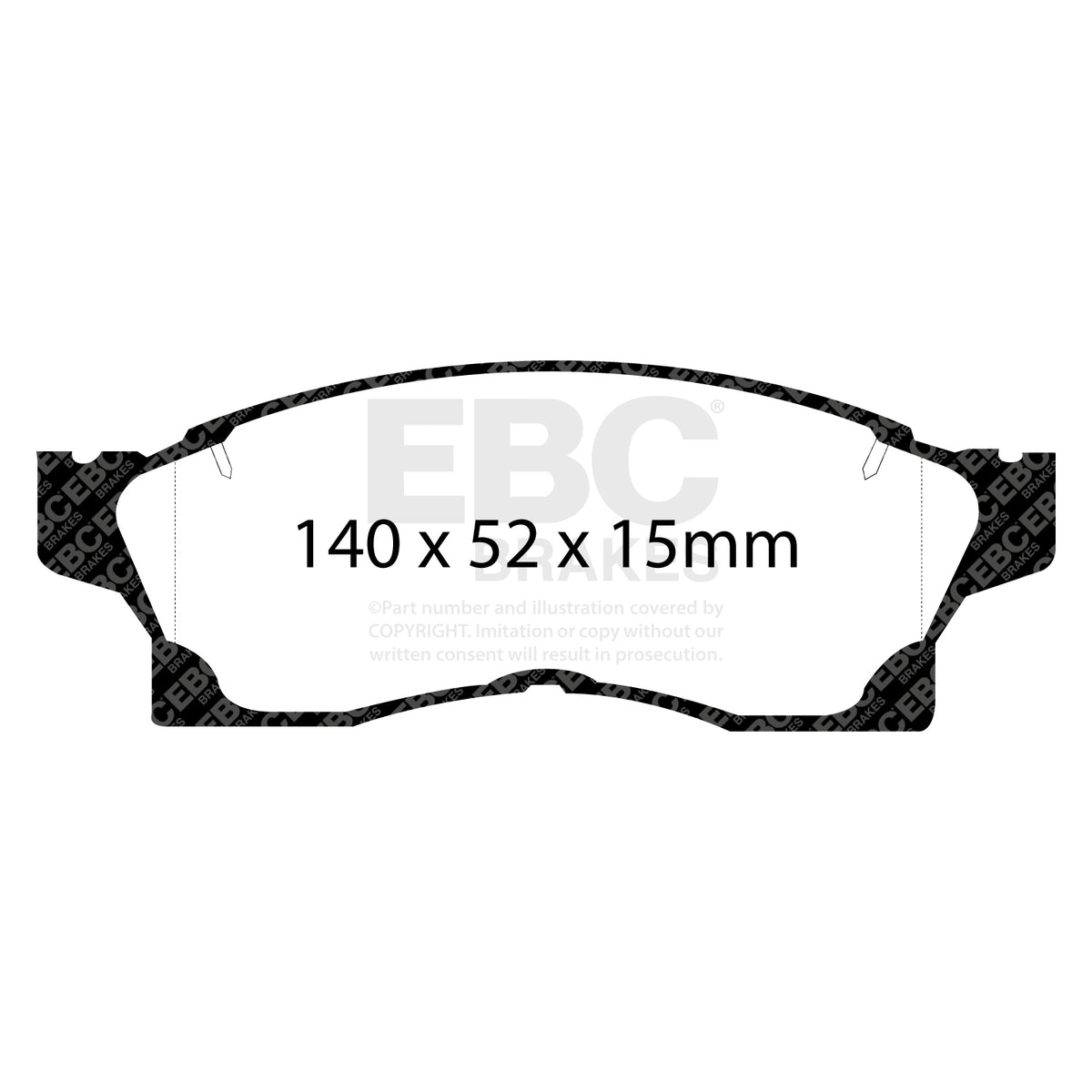 EBC Front GreenStuff Brake Pads - Toyota Mr2 (DP2936) — view 2