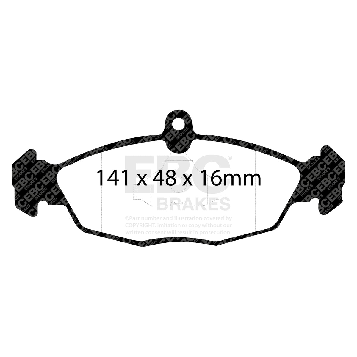 EBC Front GreenStuff Brake Pads - Vauxhall Corsa (B) / Opel Astra (F) (DP2940) — view 2