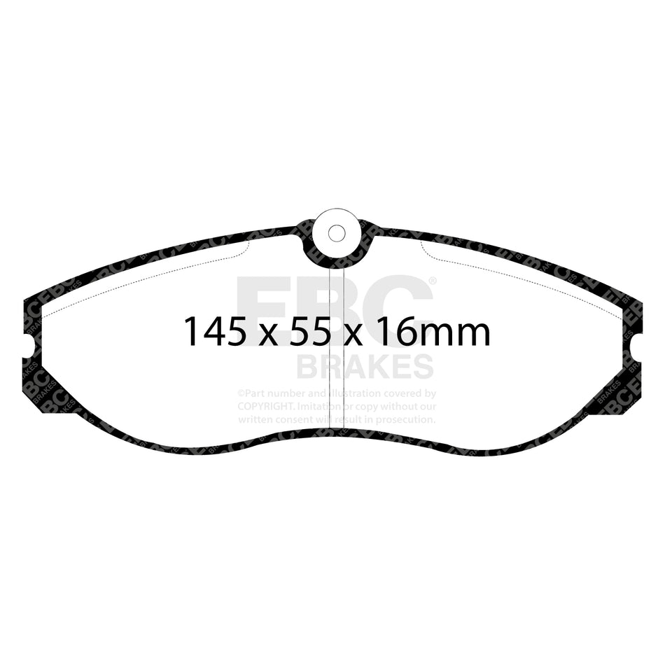 EBC Front Ultimax Brake Pads - Nissan Terrano Ii / Nissan Serena (DP947) — view 2