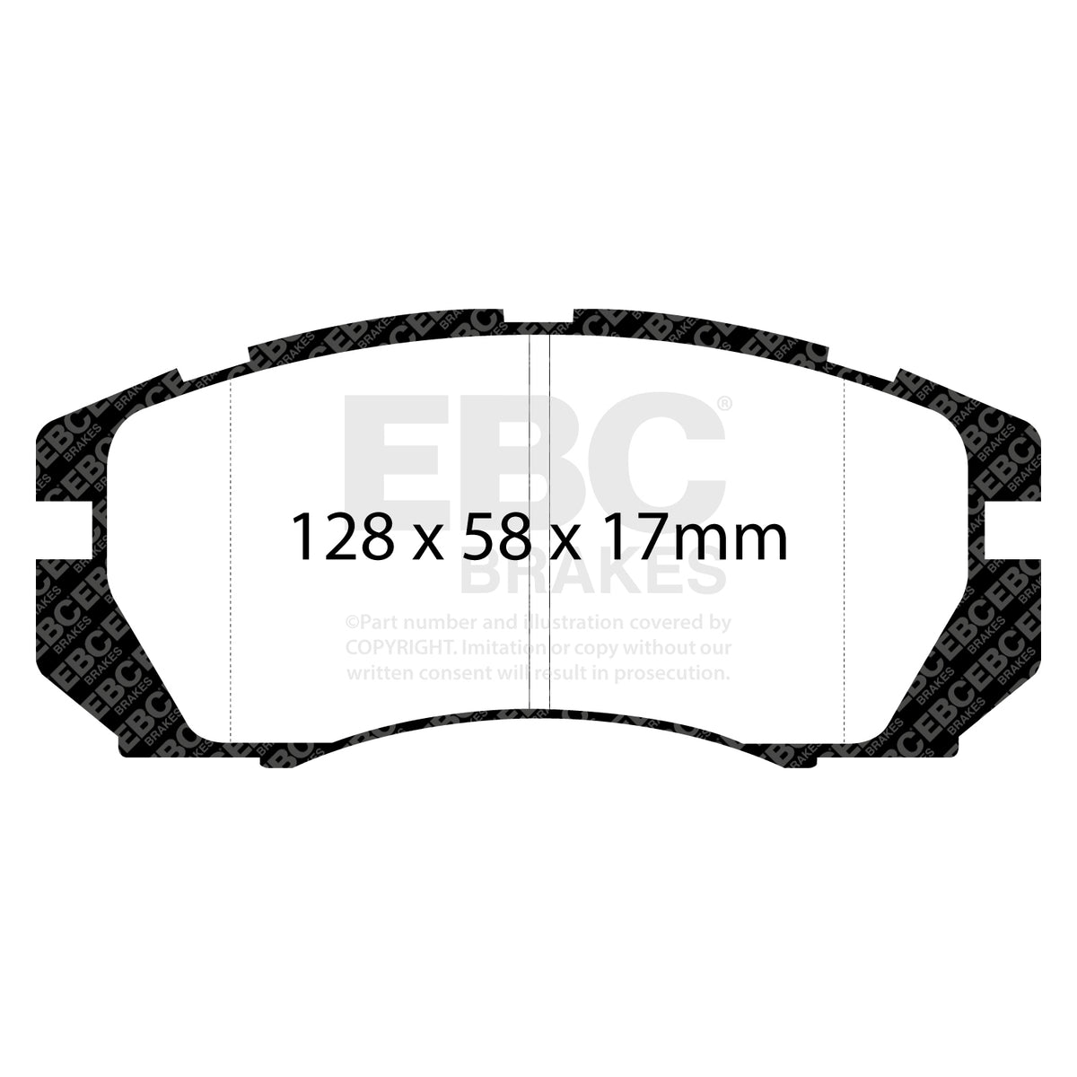 EBC Front YellowStuff Brake Pads - Subaru Legacy / Subaru Impreza (DP4966R) — view 2