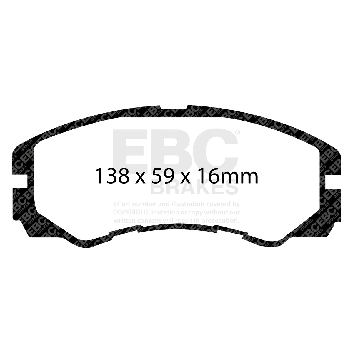 EBC Front GreenStuff Brake Pads - Audi A6 quattro Avant / Audi 100 (DP2836) — view 2