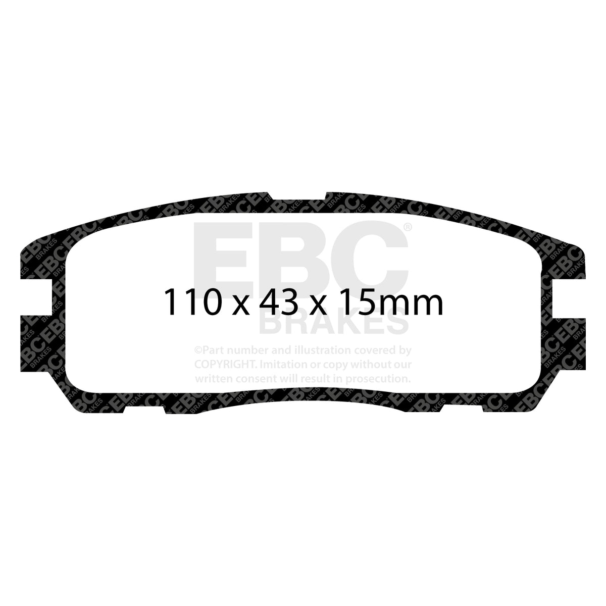 EBC Rear Ultimax Brake Pads - Opel Frontera / Vauxhall Frontera (DP974) — view 2