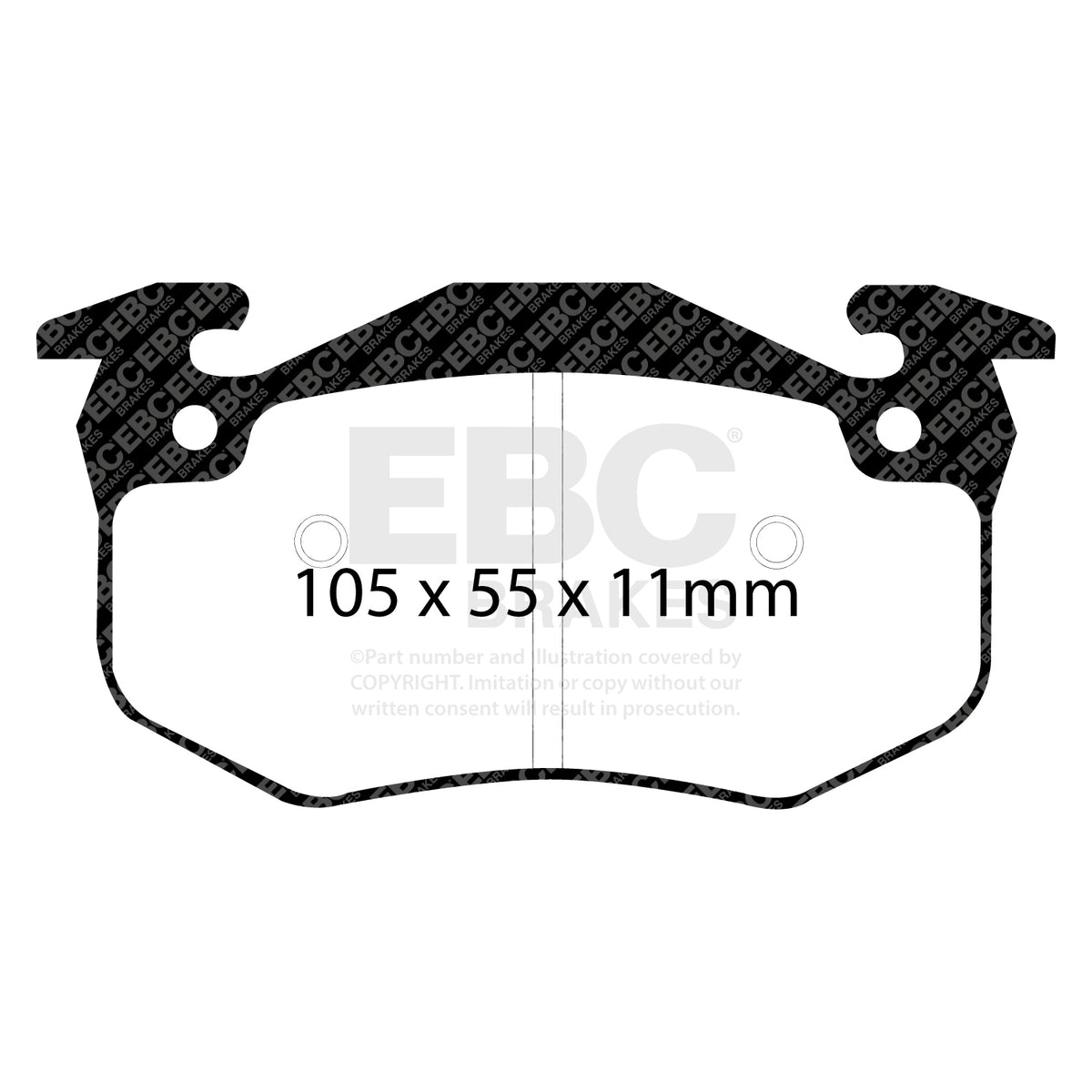 EBC Rear Ultimax Brake Pads - Renault Clio / Renault Megane (DP983) — view 2