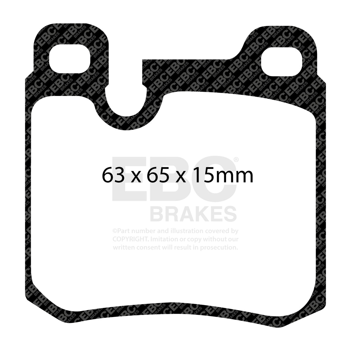 EBC Rear RedStuff Brake Pads - Porsche 911 (964) (DP3996C) — view 2