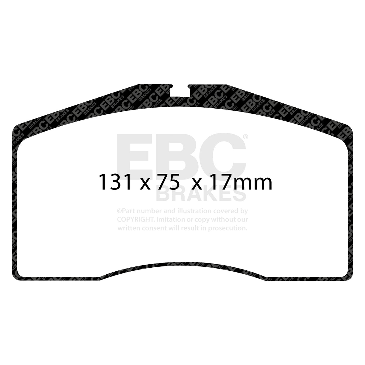 EBC Front RedStuff Brake Pads - Porsche 911 (993) / Porsche 911 (964) (DP3997C) — view 2