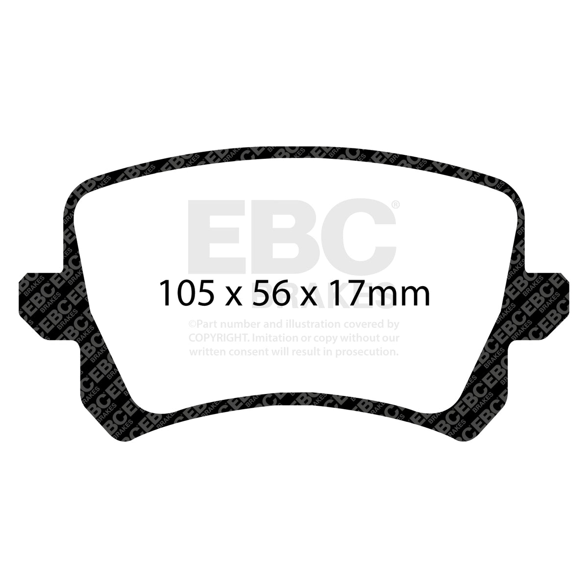 EBC Rear RedStuff Brake Pads - Volkswagen Passat (B6) / Volkswagen Passat (B7) (DP32004C) — view 2