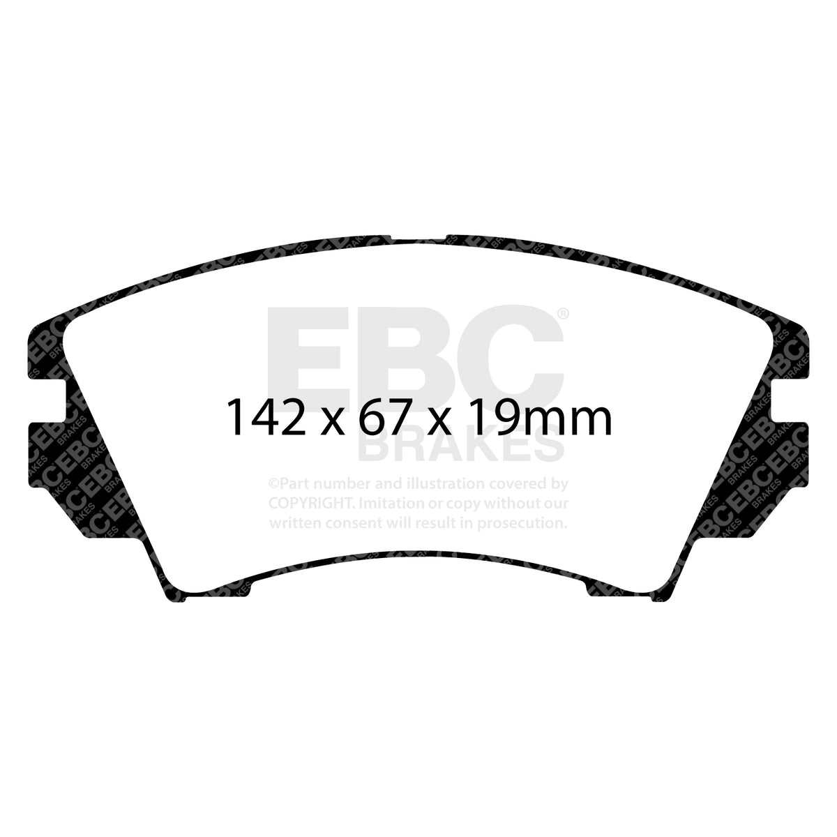 EBC Front RedStuff Brake Pads - Vauxhall Insignia / Opel Insignia (DP32014C) — view 2