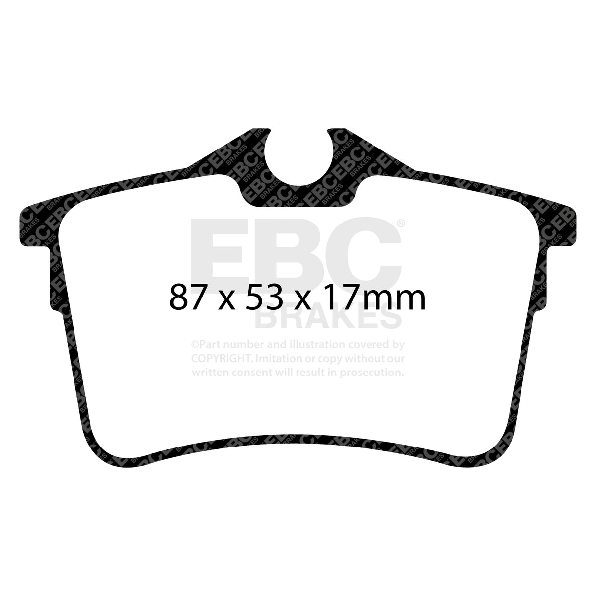 EBC Rear Ultimax Brake Pads - Citroen Berlingo Multispace / Citroen Commercial Berlingo (DPX2017) — view 2