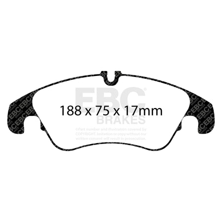 EBC Front YellowStuff Brake Pads - Audi A6 / Audi Q5 quattro (DP42022R) — view 2