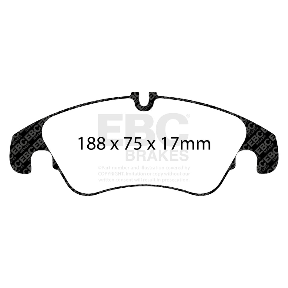 EBC Front YellowStuff Brake Pads - Audi A6 / Audi Q5 quattro (DP42022R) — view 2