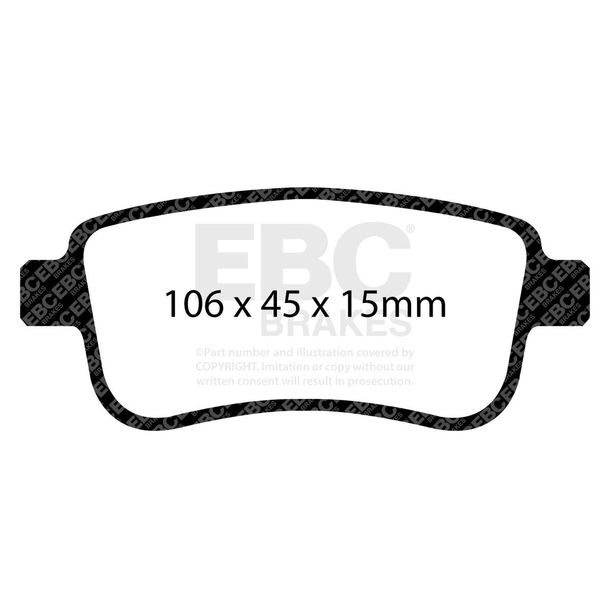 EBC Rear RedStuff Brake Pads - Renault Megane (DP32025C) — view 2
