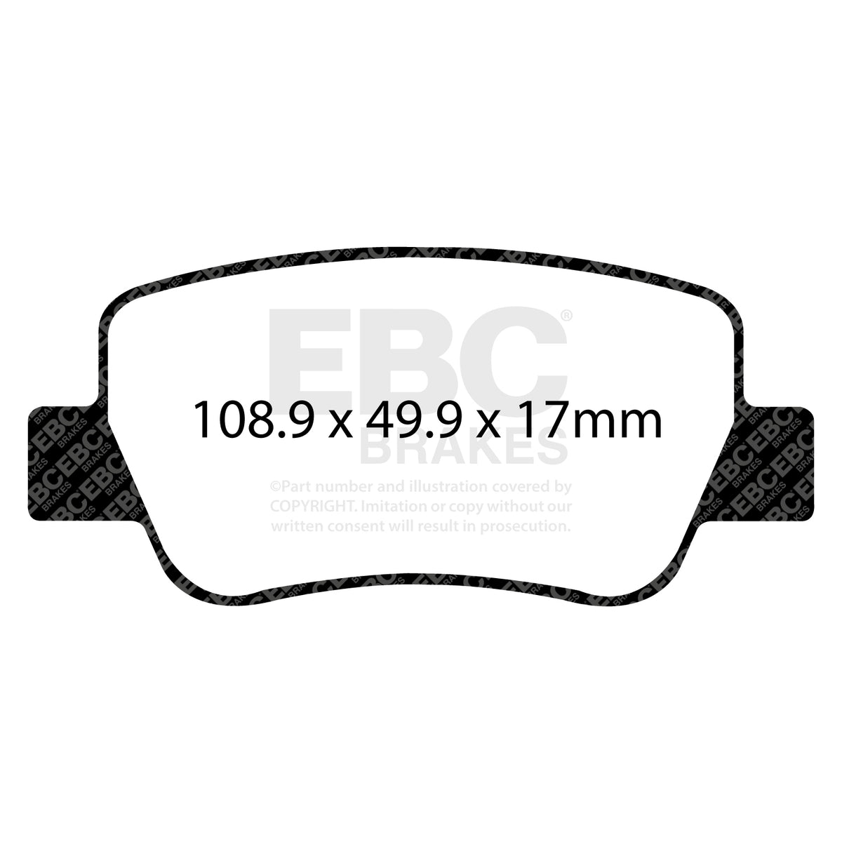 EBC Rear Ultimax Brake Pads - Toyota Avensis (DPX2027) — view 2