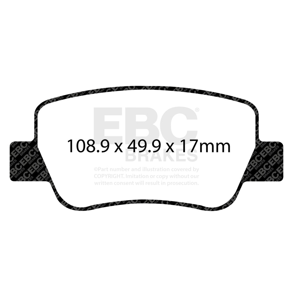 EBC Rear Ultimax Brake Pads - Toyota Avensis (DPX2027) — view 2