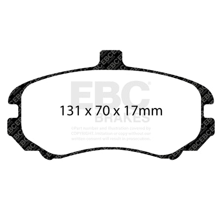 EBC Front Ultimax Brake Pads - Hyundai Elantra (DPX2028) — view 2