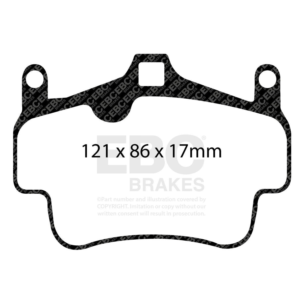 EBC Front Racing RP-X Brake Pads - Porsche 911 (997) / Porsche Cayman (987) (DP82029RPX) — view 2