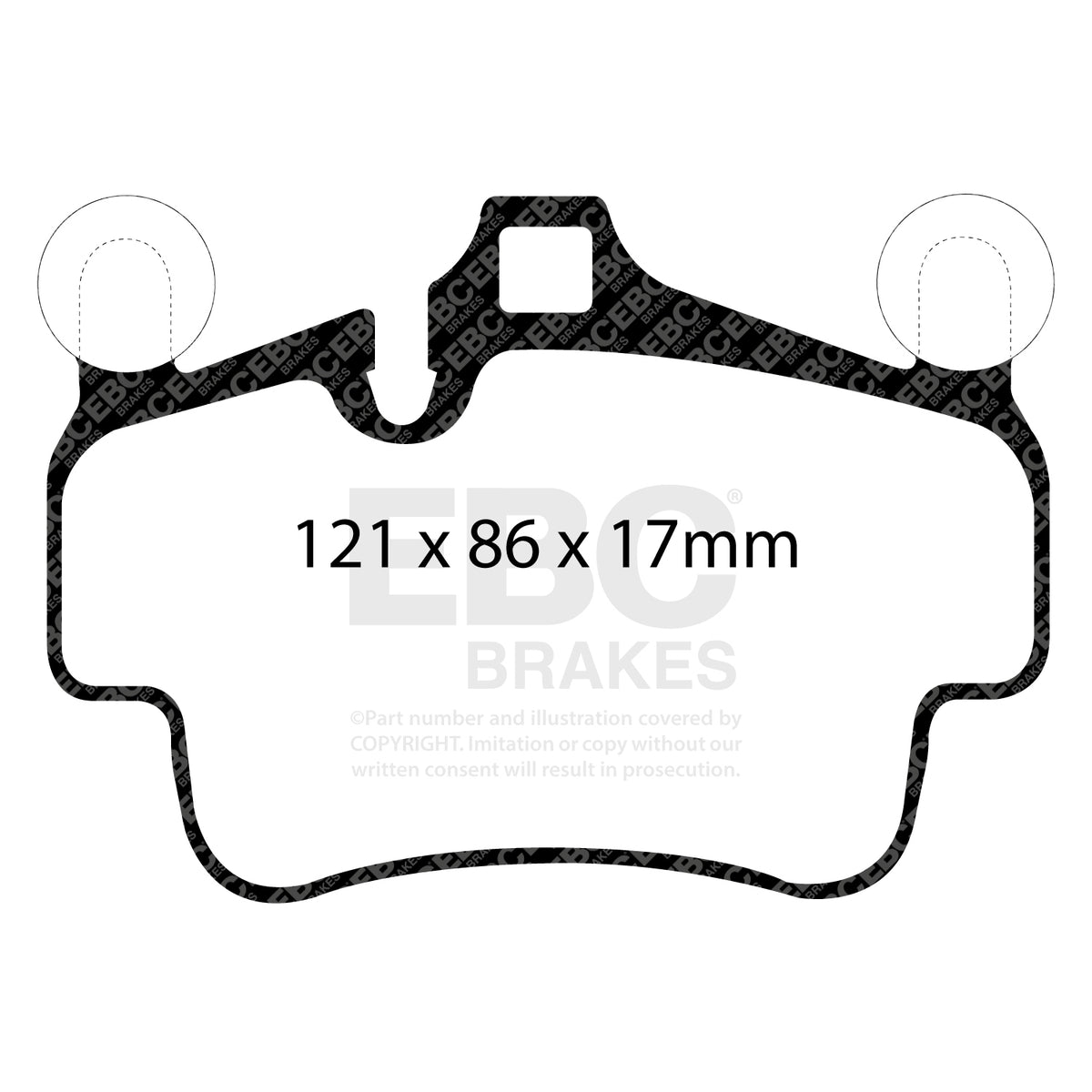 EBC Front YellowStuff Brake Pads - Porsche 911 (997) / Porsche Cayman (987) (DP42029R) — view 2