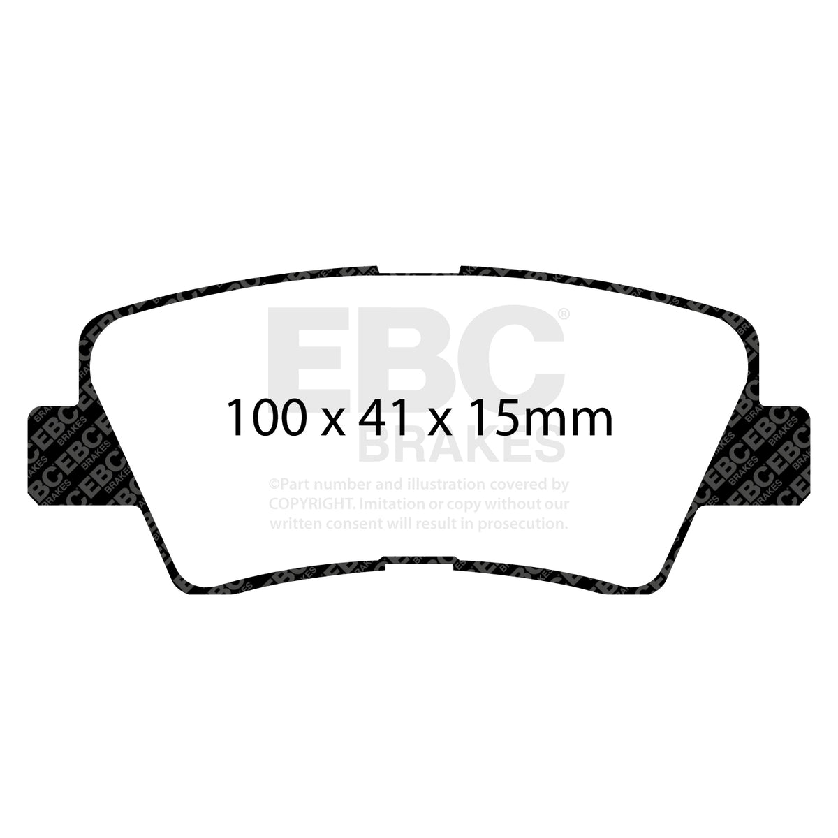 EBC Rear GreenStuff Brake Pads - Kia Optima (TF) / Hyundai Sonata (DP22031) — view 2