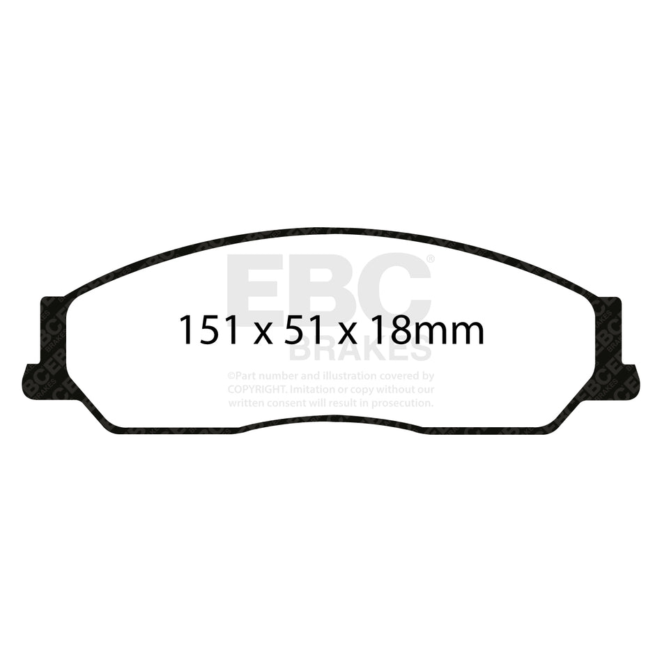 EBC Front GreenStuff Brake Pads - Toyota (australia And New Zealand) Camry / Toyota (australia And New Zealand) Aurion (DP220