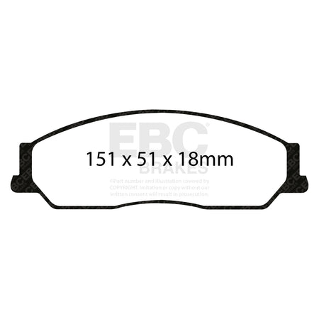 EBC Front GreenStuff Brake Pads - Toyota (australia And New Zealand) Camry / Toyota (australia And New Zealand) Aurion (DP220