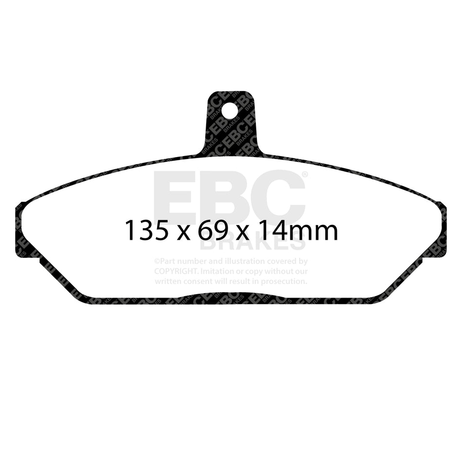 EBC Front GreenStuff Brake Pads - Ford (australia And New Zealand) Falcon / Ford (australia And New Zealand) Fairlane (DP2203
