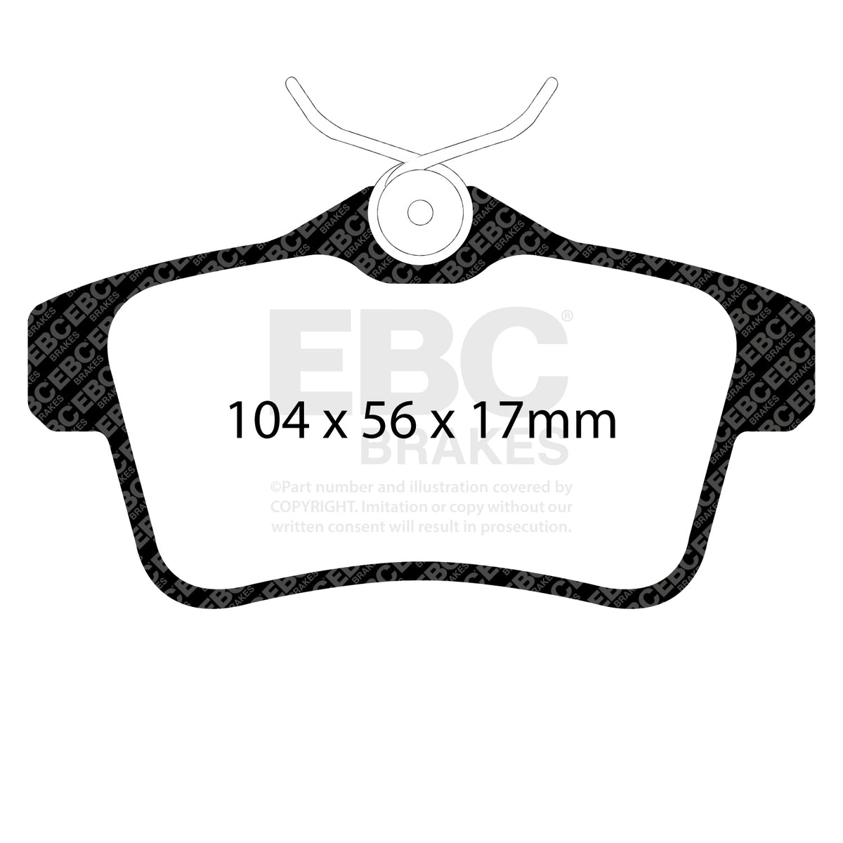 EBC Rear GreenStuff Brake Pads - Citroen Ds5 / Citroen C4 (DP22053) — view 2