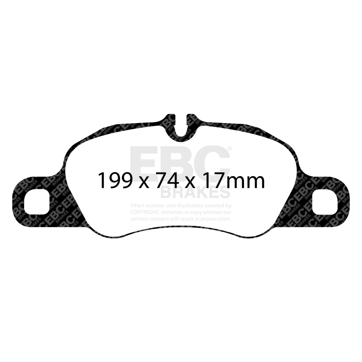 EBC Front Racing RP-1 Brake Pads - Porsche 911 (997) / Porsche Boxster (718) (DP82057RP1) — view 2