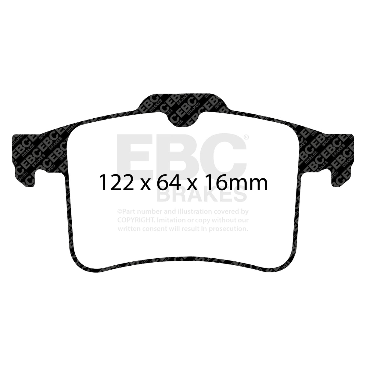 EBC Rear RedStuff Brake Pads - Jaguar XJ / Jaguar XF (X250) (DP32059C) — view 2