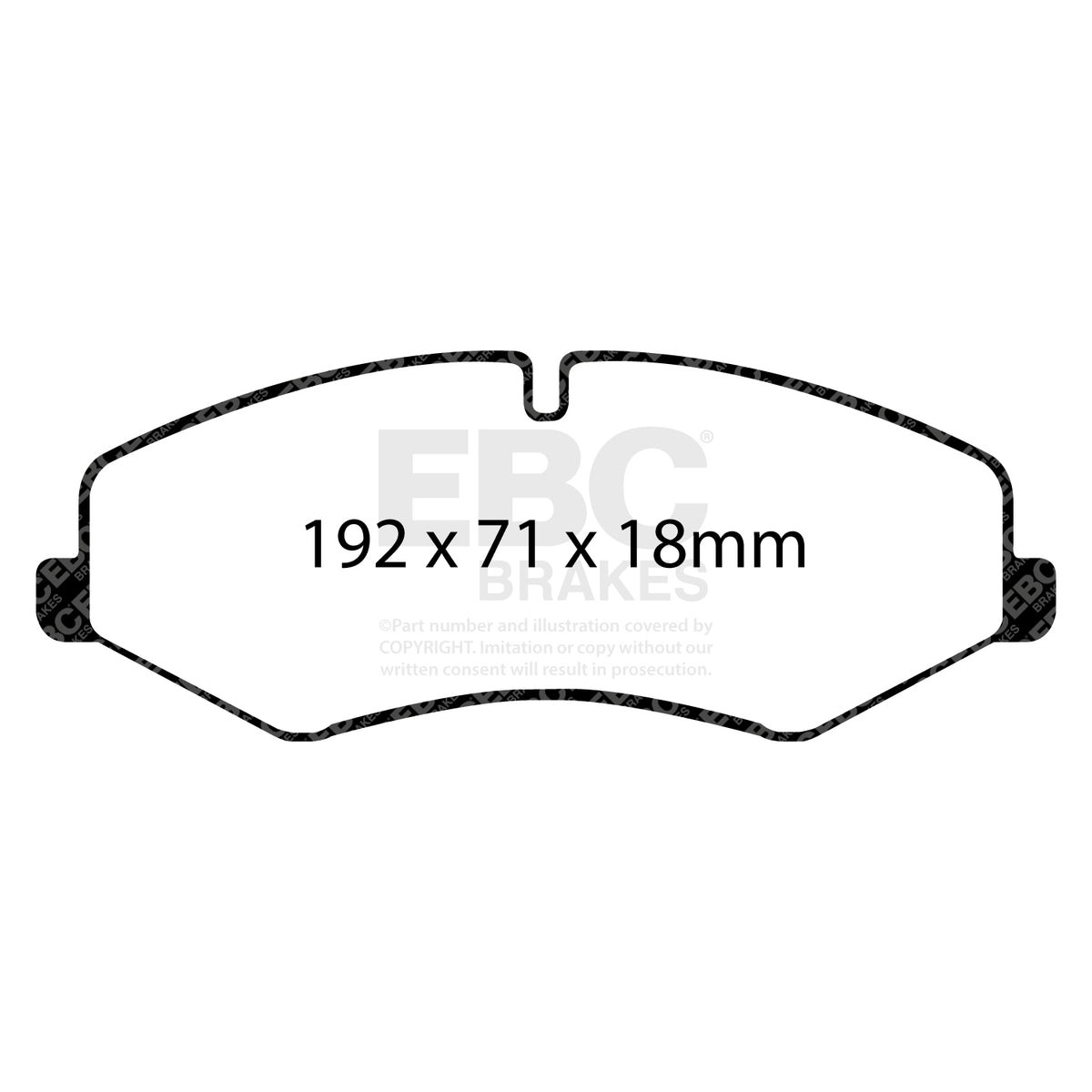 EBC Front Ultimax Brake Pads - Land Rover Discovery 4 / Land Rover Range Rover Sport (DPX2060) — view 2
