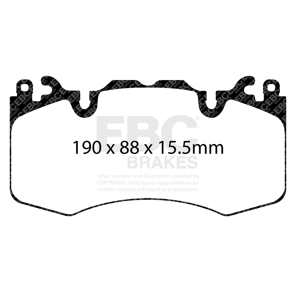 EBC Front YellowStuff Brake Pads - Land Rover Range Rover Sport / Land Rover Range Rover (DP42064R) — view 2