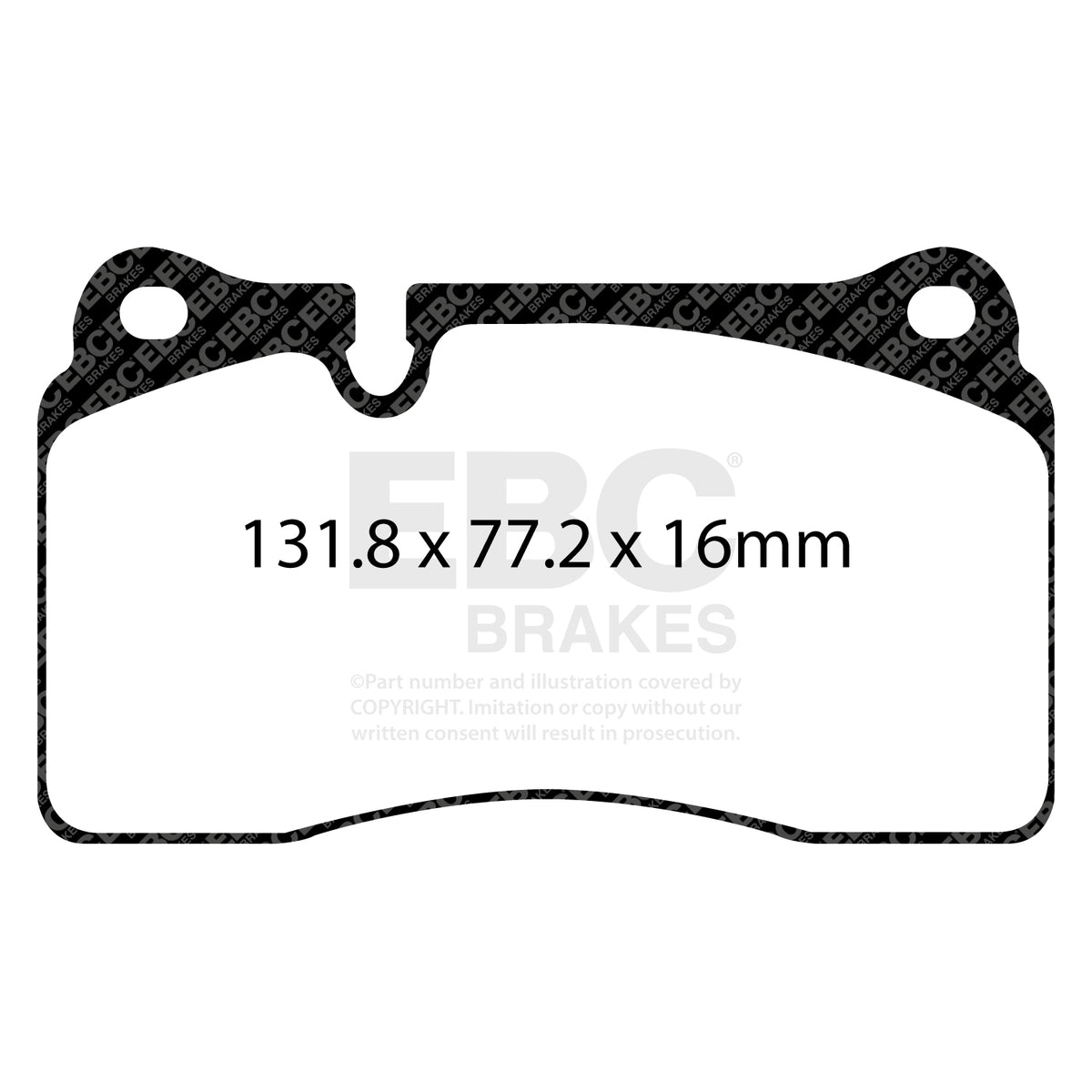 EBC Front RedStuff Brake Pads - Seat Leon (5F) / Audi Ttrs quattro (DP32070C) — view 2