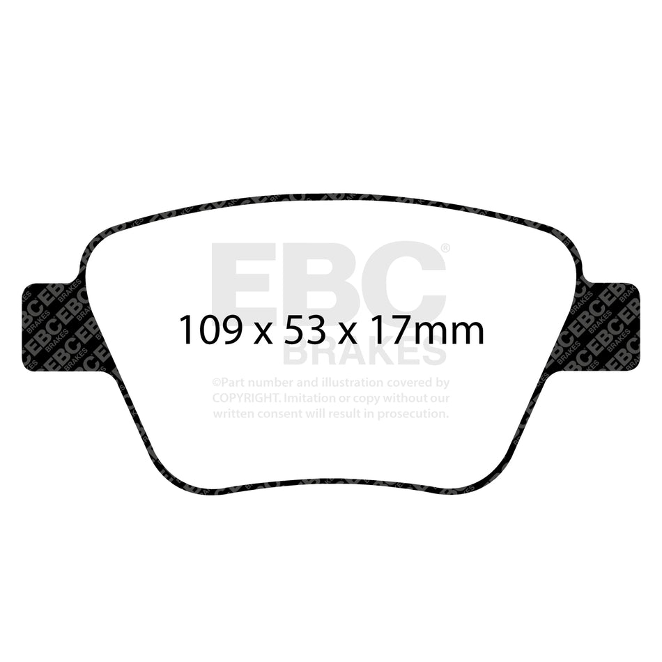 EBC Rear YellowStuff Brake Pads - Skoda Octavia (1Z) / Volkswagen Jetta (DP42075R) — view 2