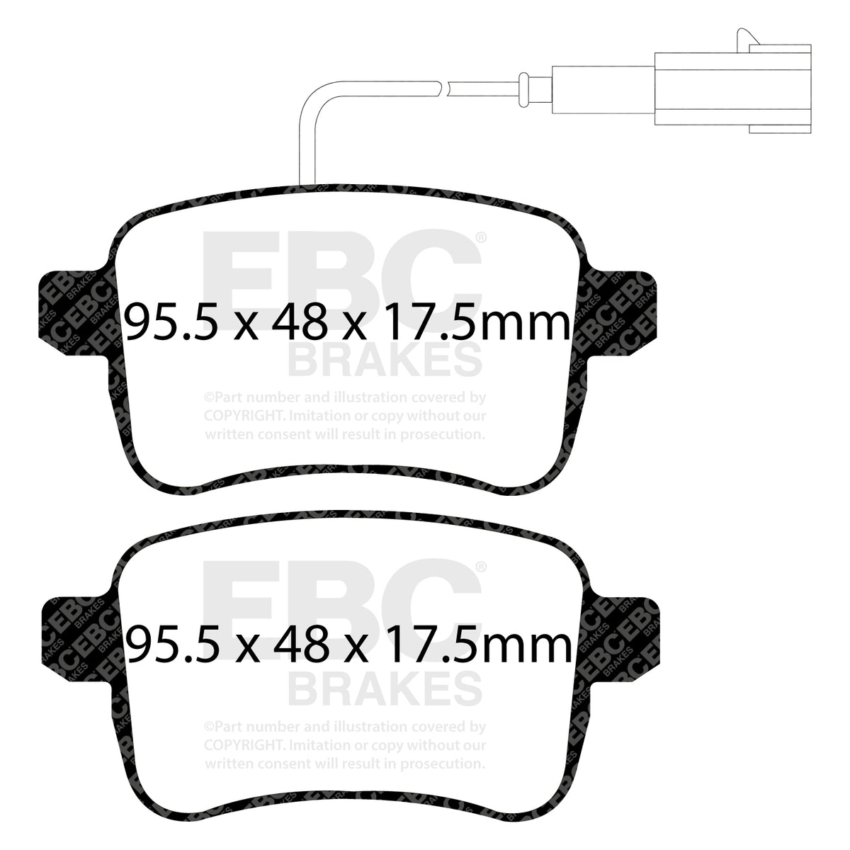 EBC Rear YellowStuff Brake Pads - Alfa Romeo Giulietta (940) (DP42079R) — view 2